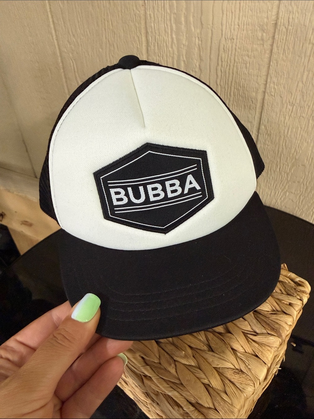 Black & White Kids Trucker Hat